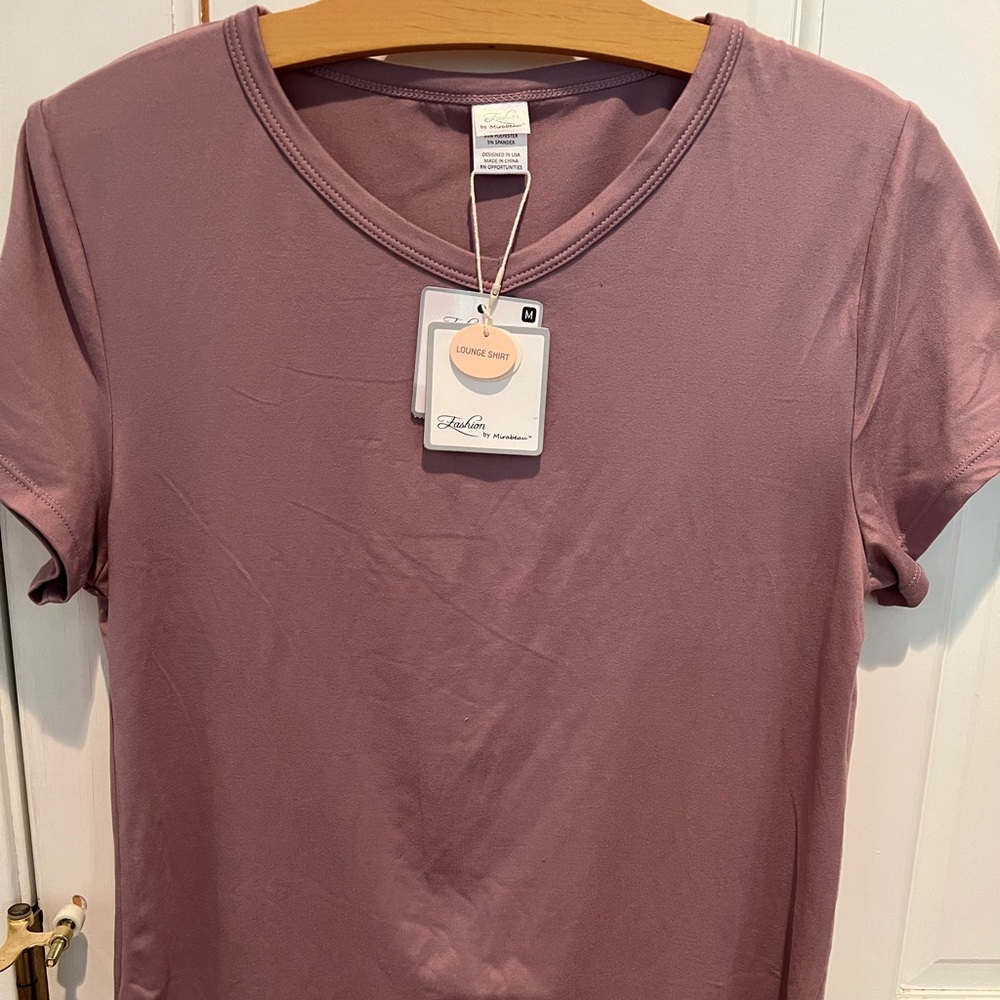 Maybe super soft, mauve lounge shirt